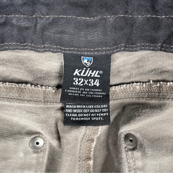 Kuhl‎ Free Ryder Pants Men's 32x34 Gray Vintage Patina Dye Stretch Style 5015 - Picture 6 of 15